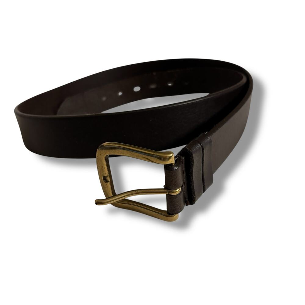 Men’s Brown Genuine Leather Belt Size 46/48